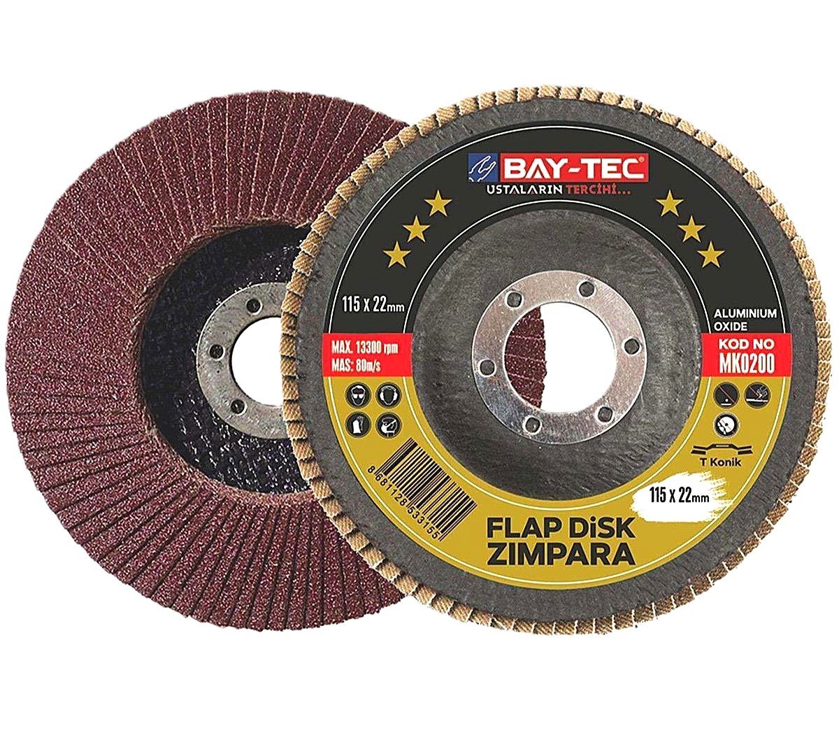BAY-TEC FLAP DISK ZIMPARA 60 KUM 115MM